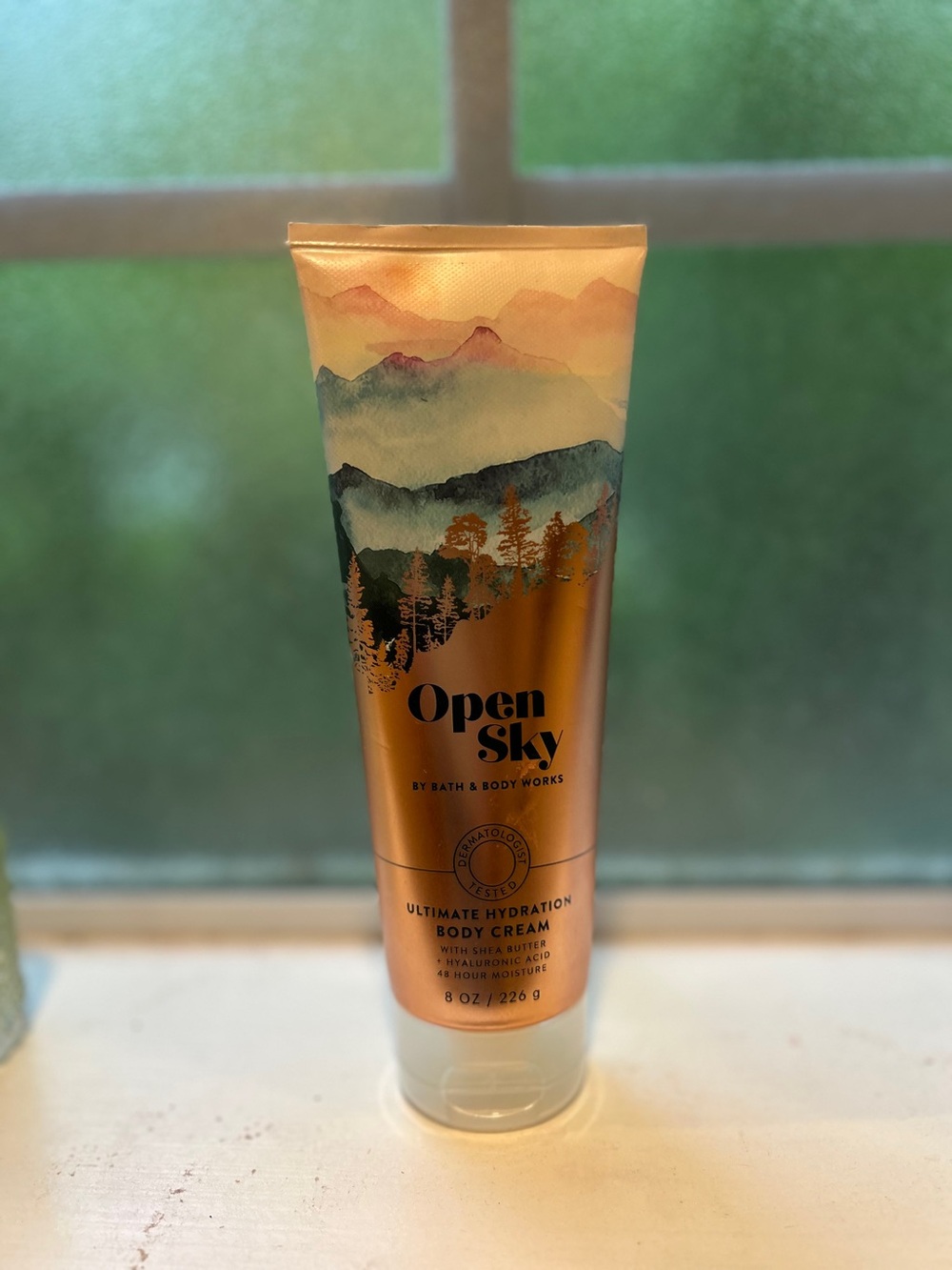 Bath & Body Works Open Sky Body Cream - Gold, Green, Blue
